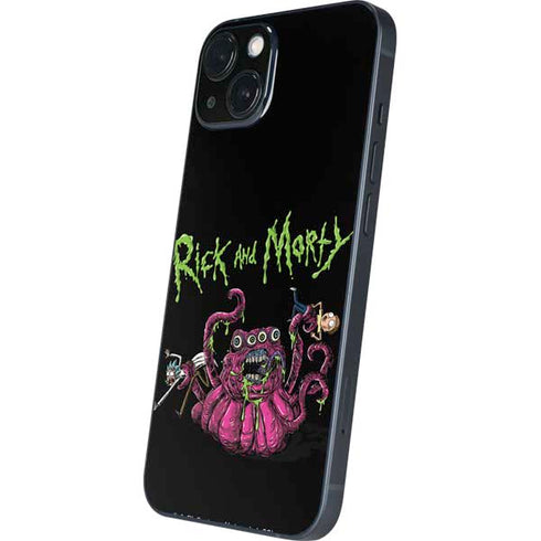 Adult Swim Rick and Morty Tentacle Attack iPhone 14 Skin